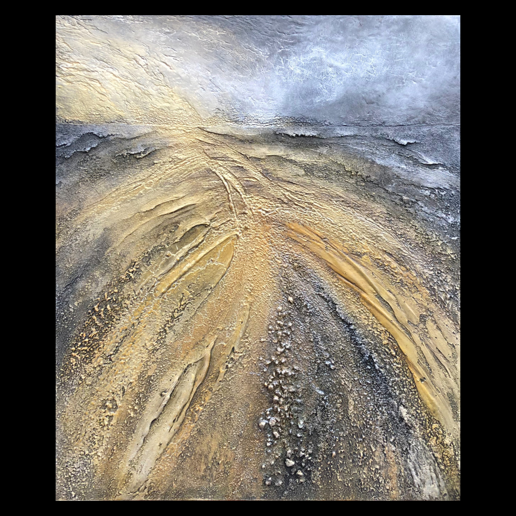  molten gold rivulets | holkham | n norfolk | SOLD 