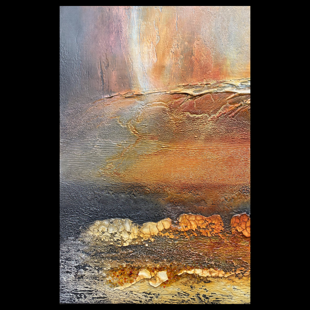 fuego #1 | las palmas | triptych | commission | SOLD 