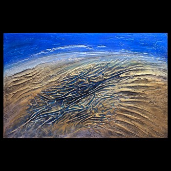  textured by tides | n norfolk coast | £950 | in my studio 