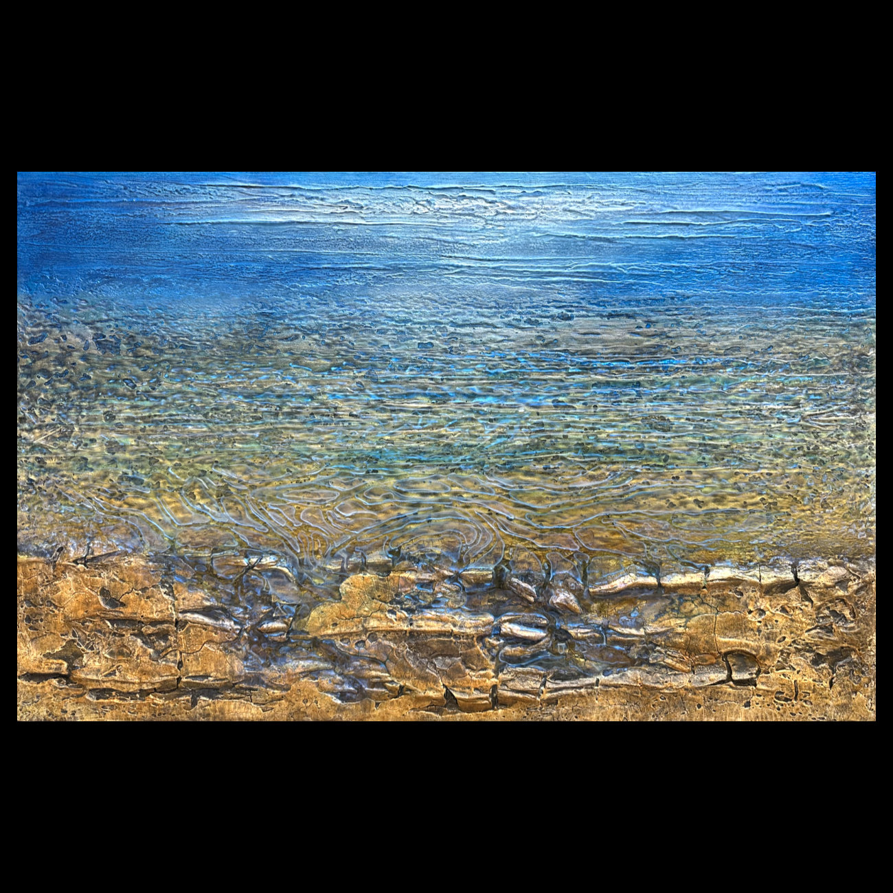  breaking into the foreshore | n norfolk | £950 | in my studio 