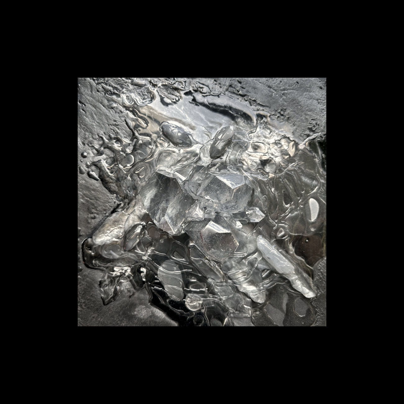  3D ICE black #1 | black frame | £450 | in my studio 