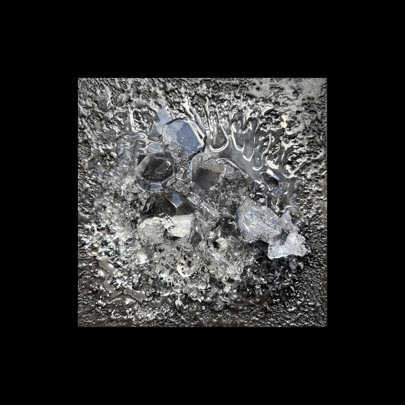  3D ICE black #3 | black frame | £450 | in my studio 