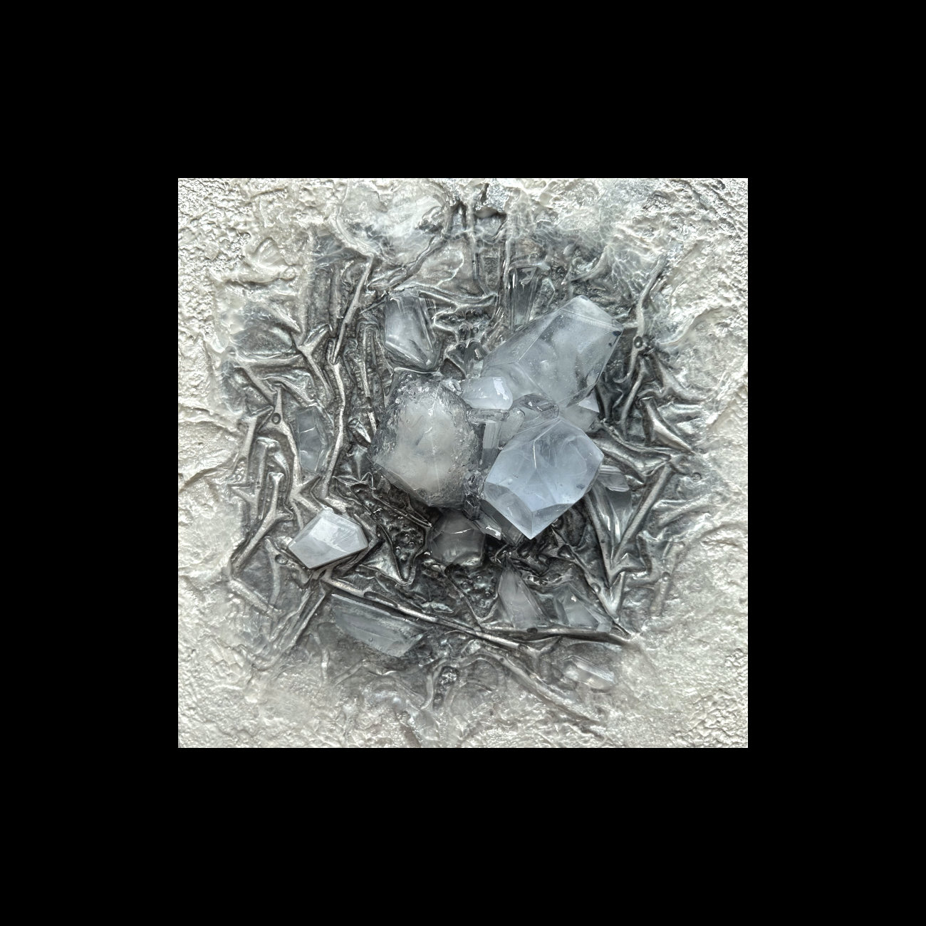  3D ICE white #1 | white frame | £450 | in my studio 