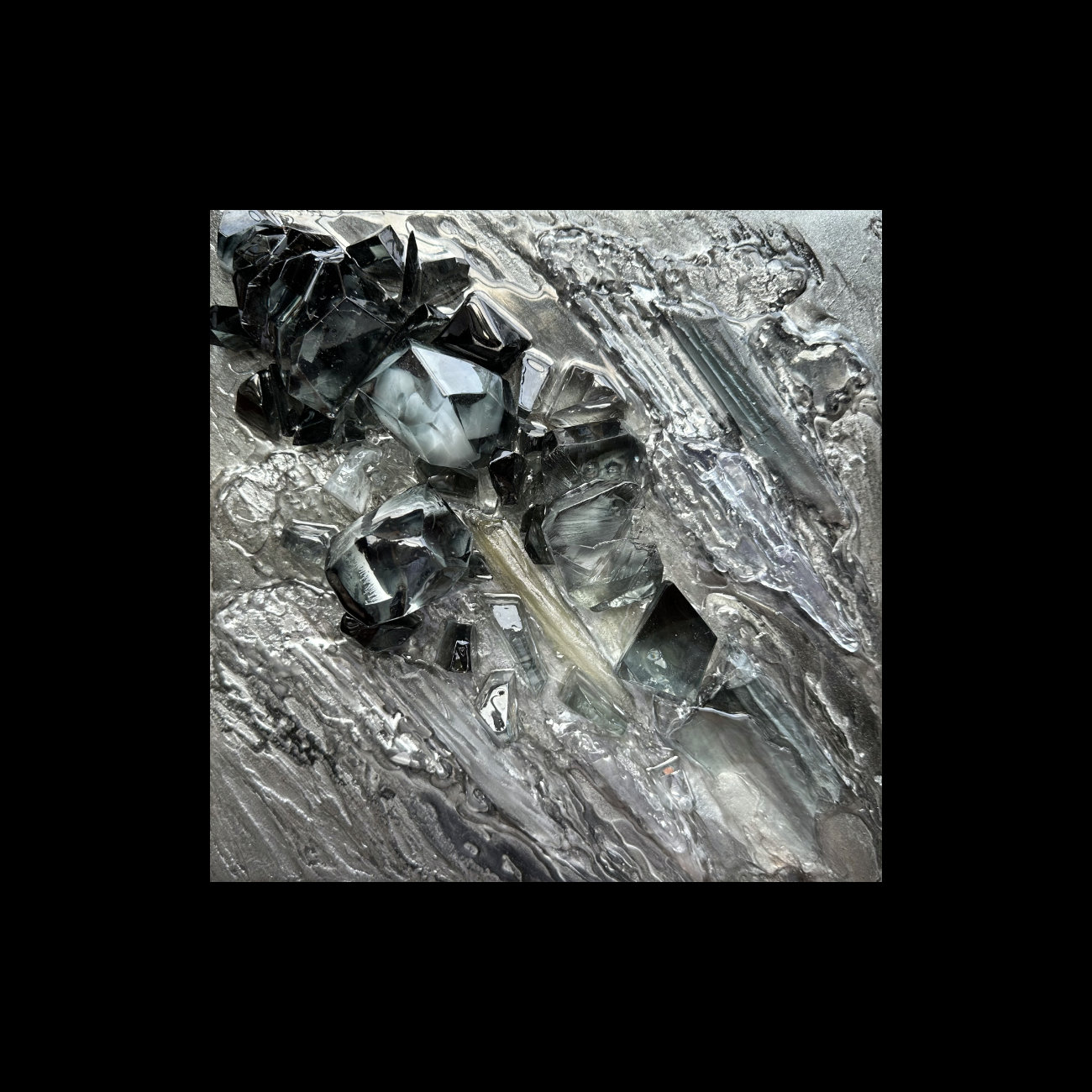  3D ICE black #4 | black frame | £450 | in my studio 