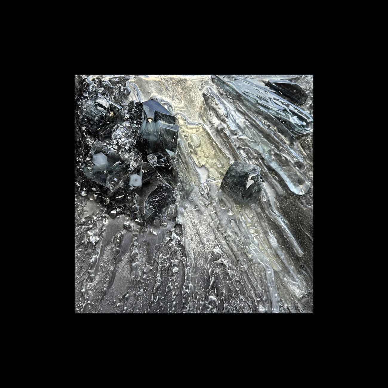  3D ICE black #5 | black frame | £450 | in my studio 