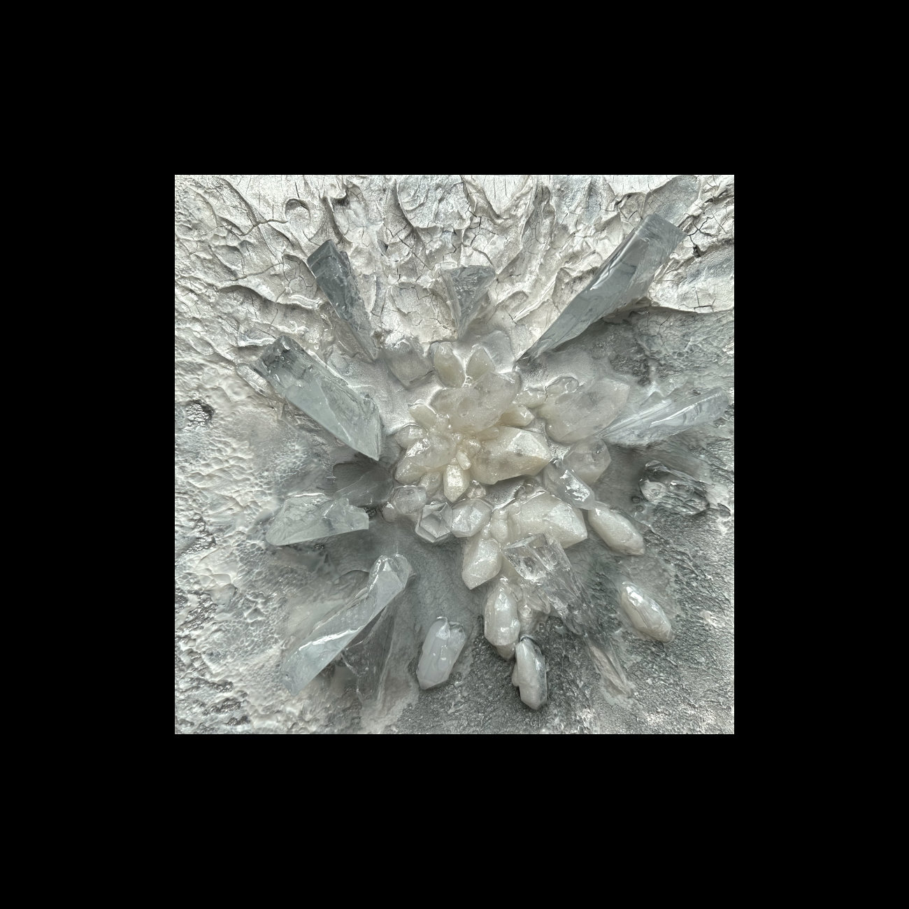  3D ICE white #3 | white frame | £450 | in my studio 