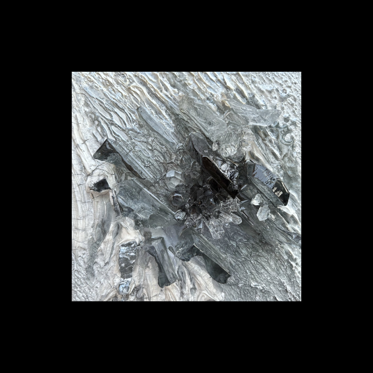  3D ICE white #4 | white frame | £450 | in my studio 